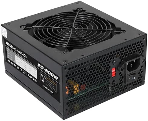 FUENTE DE PODER ATX-750W  CON ALTA EFICACIA, 24 PINES,CABLE ENMALLADO DE 43 CM, VENTILADOR DE 8CM GARANTIA 12 MESES